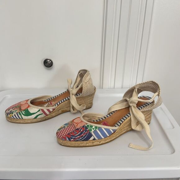 Coach Espadrilles Colorful Woven Flat Soles - Picture 3 of 8